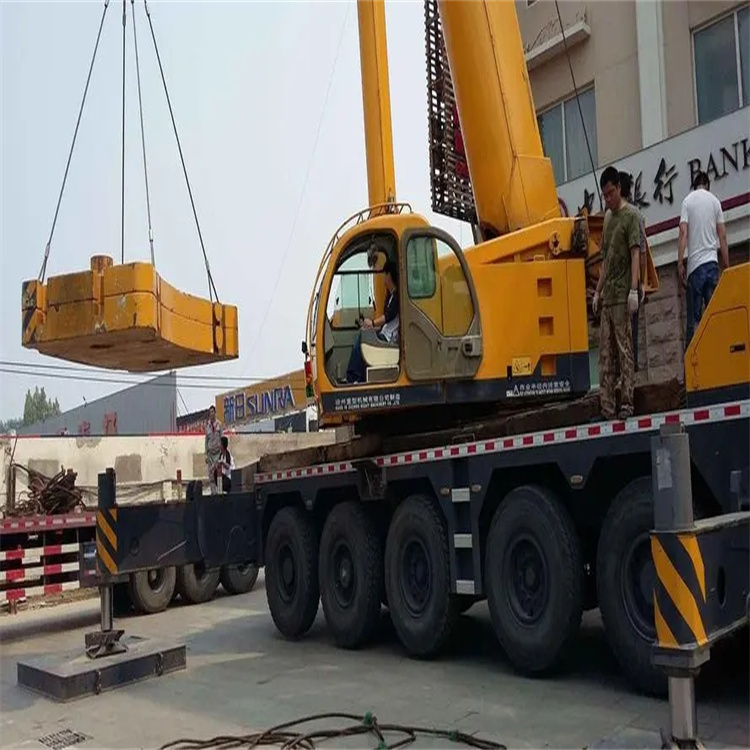 寒亭当地吊车出租|机器吊装|75吨|工厂搬迁服务